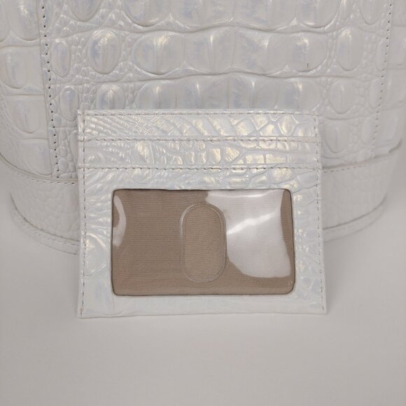 SOLD BRAHMIN Allie Shell White Melbourne Slingback Bag & Cheryl Cardholder SET - Picture 6 of 16
